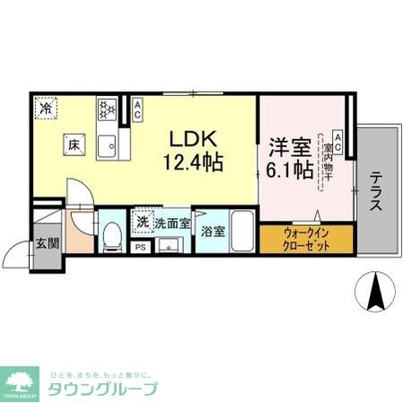 セレスティア南花畑IVの物件間取画像